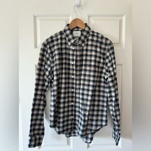 Billy Reid Men’s Long Sleeve Plaid Button Up - size Medium